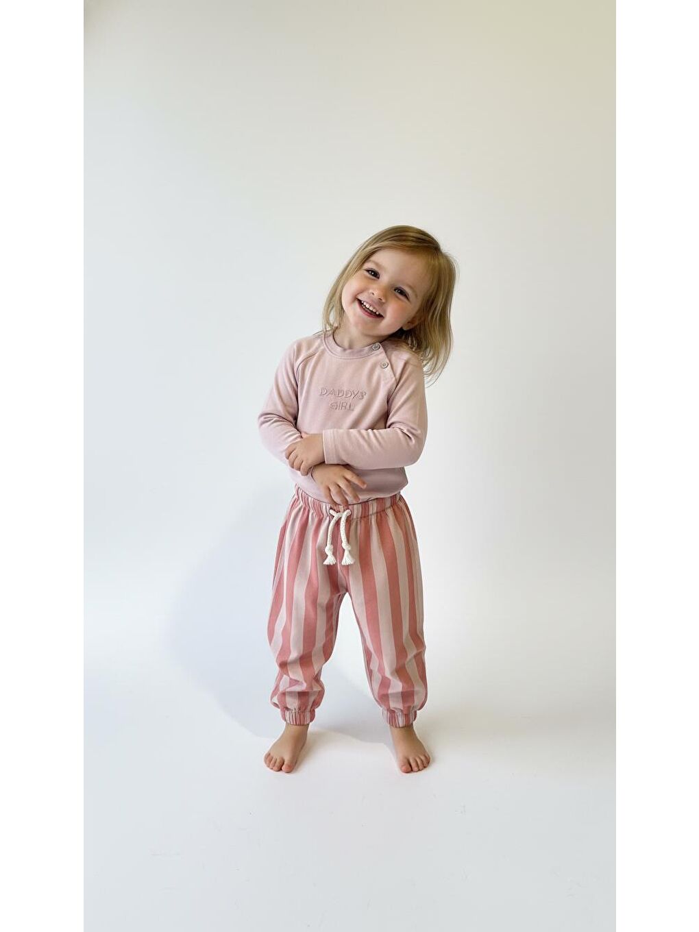 Pembe Çizgili Mummy&Dadys Girl 2 Li Takım-4