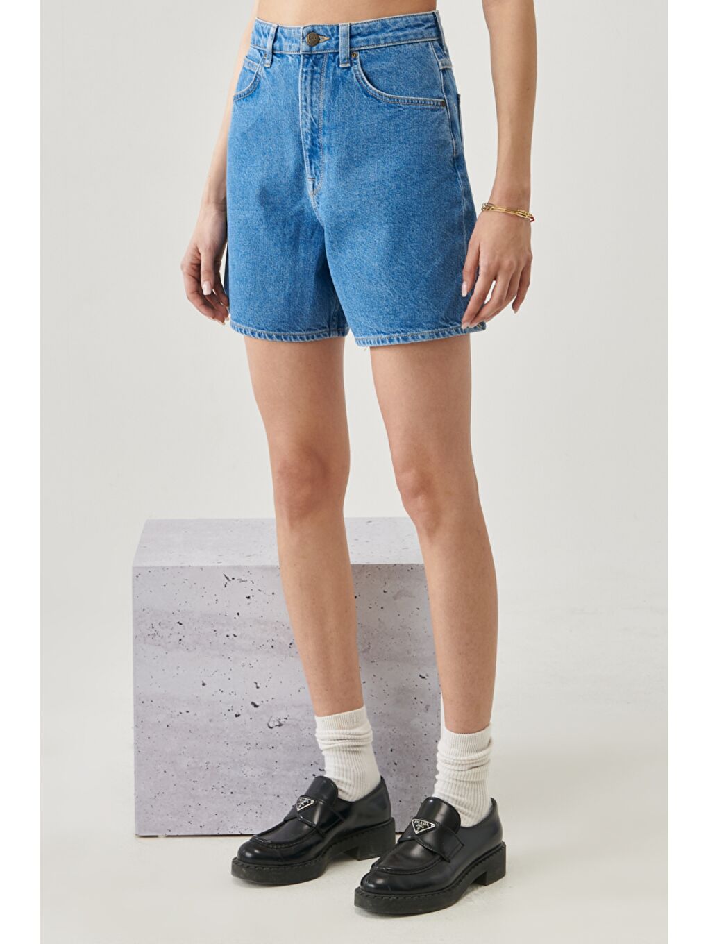 Mavi Stella Regular Fit Rahat Kesim %100 Pamuk 5 Cep Jean Şort-3