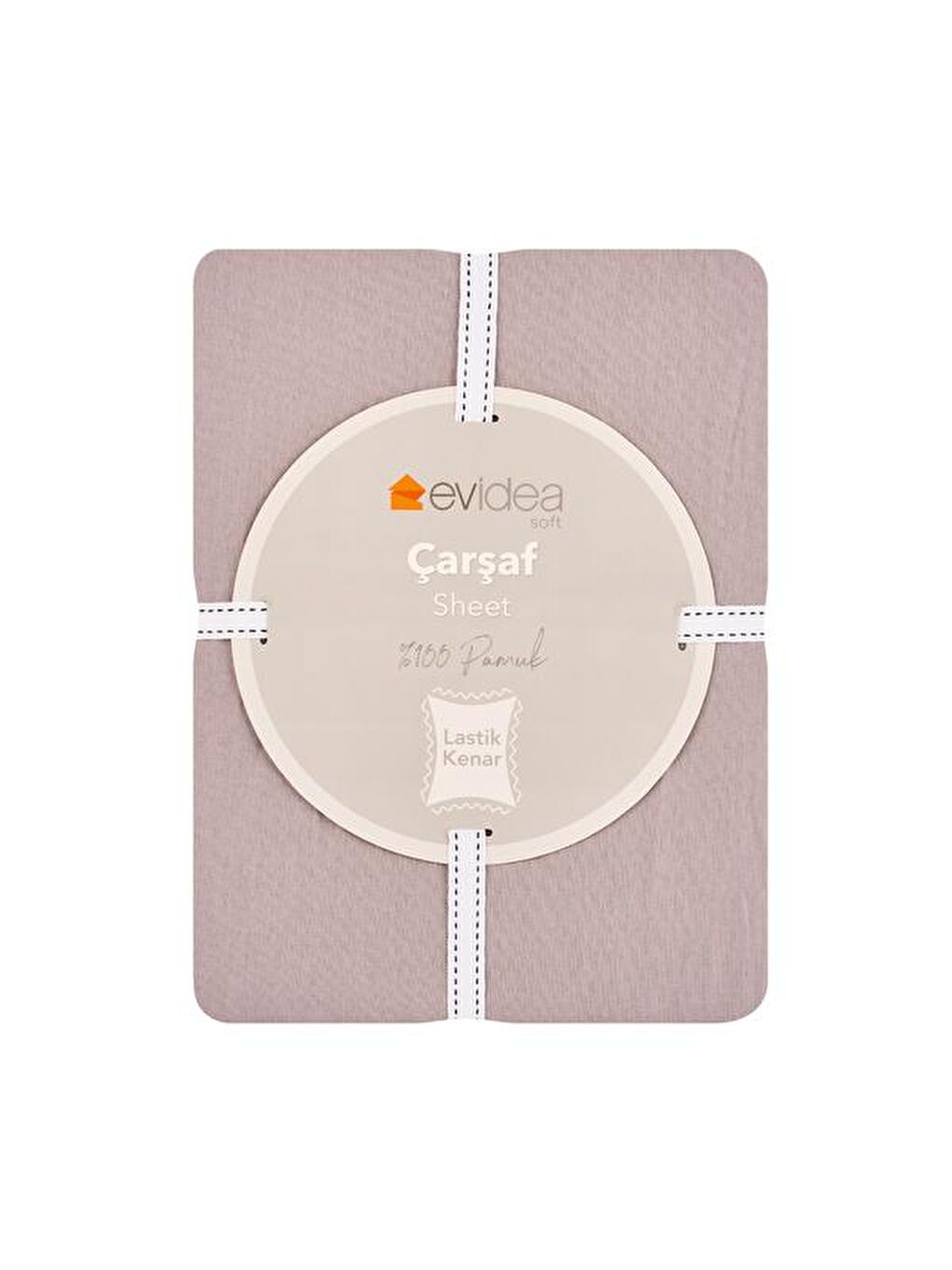 Soft Tek Kişilik Lastikli Çarşaf - Açık Gri - 120x200 cm-1