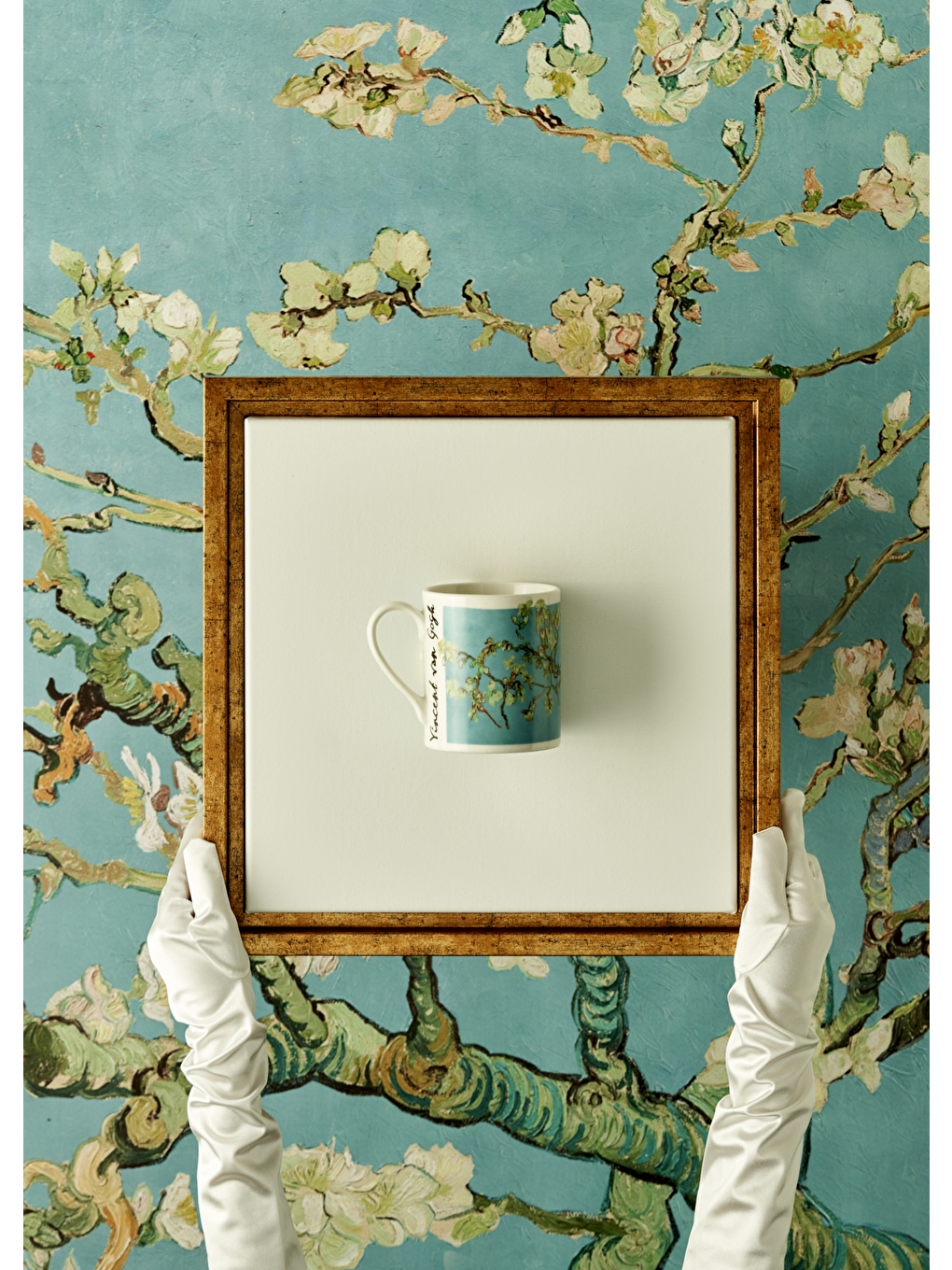 Van Gogh Almond Blossom Kupa Turkuaz (390 Cc)-1