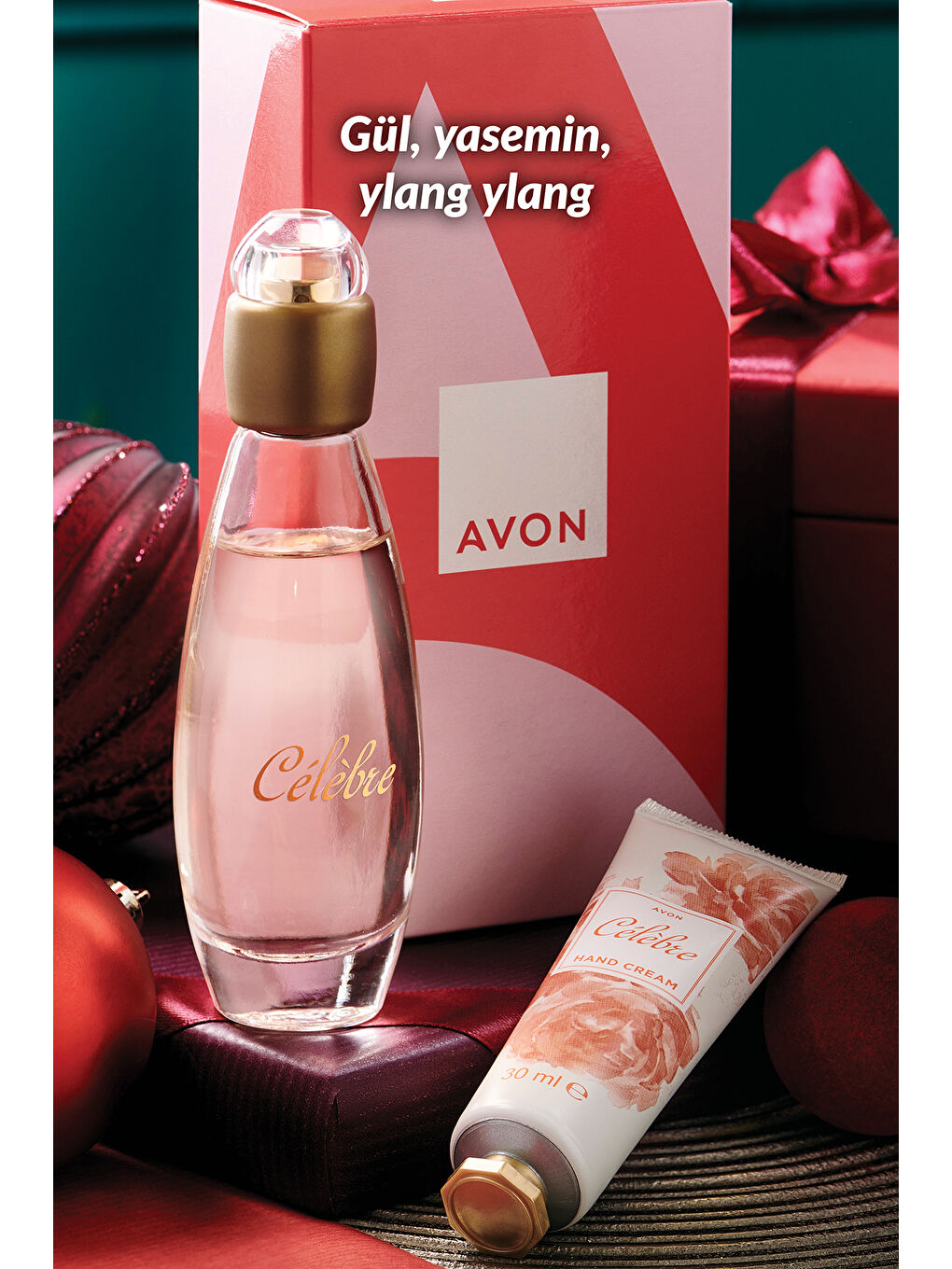 AVON Renksiz Celebre Kadın Parfüm ve Celebre El Kremi Hediye Seti - 2