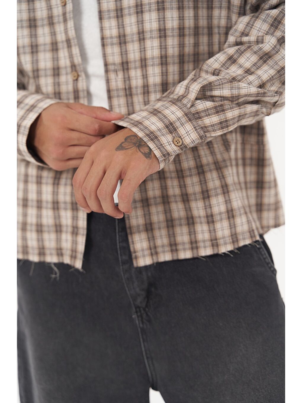 Roan Bej Oversize Unisex Gömlek-6