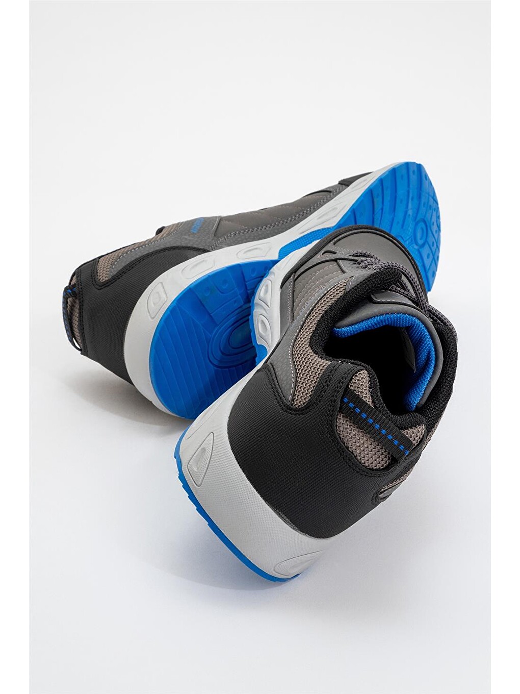 Gri Erkek Kışlık Rahat Comfort Spor Ayakkkabı Füme - Saks-3