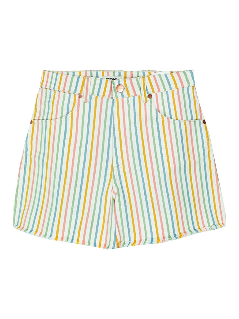 Beyaz Regular Fit Rahat Kesim Esnek Jean Şort-5