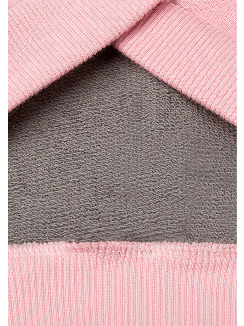 Kız Çocuk Pembe Mix Benetton Logo Baskılı Kapüşonlu Sweatshirt-2