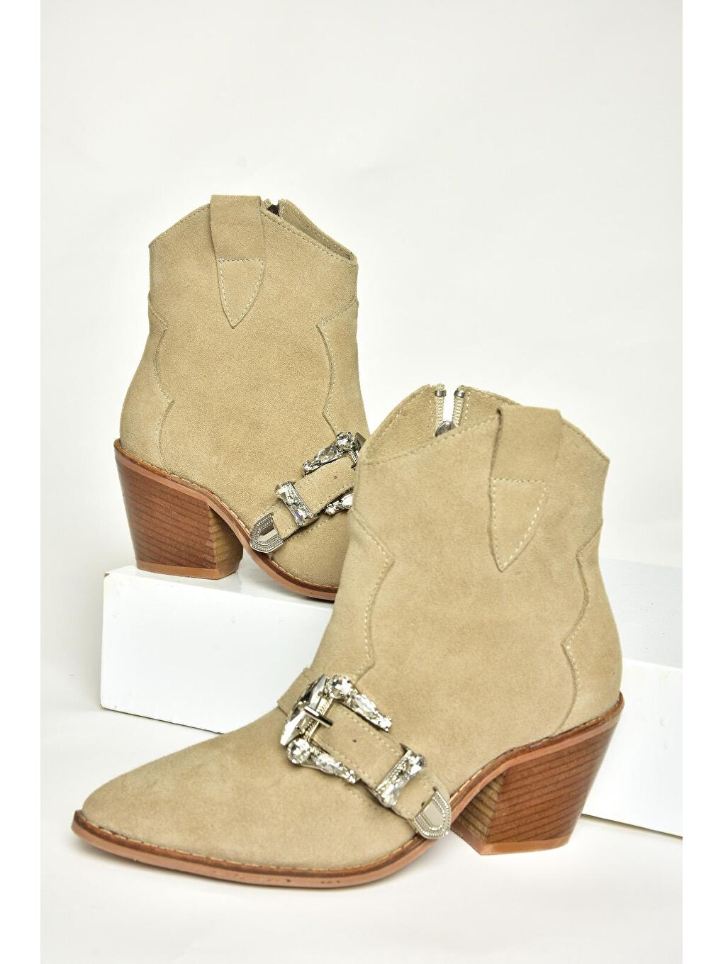 T3803950 Bej Kadın Bot-4