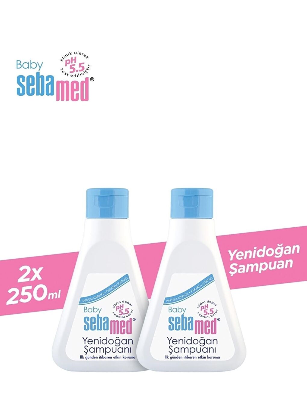 Sebamed Baby Renksiz Bebe Yenidoğan Şampuanı 250 ml x 2 Adet - 1