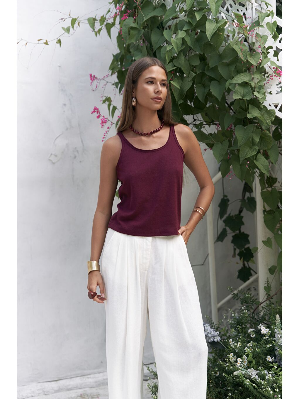 Salnor Basic Bordo Crop