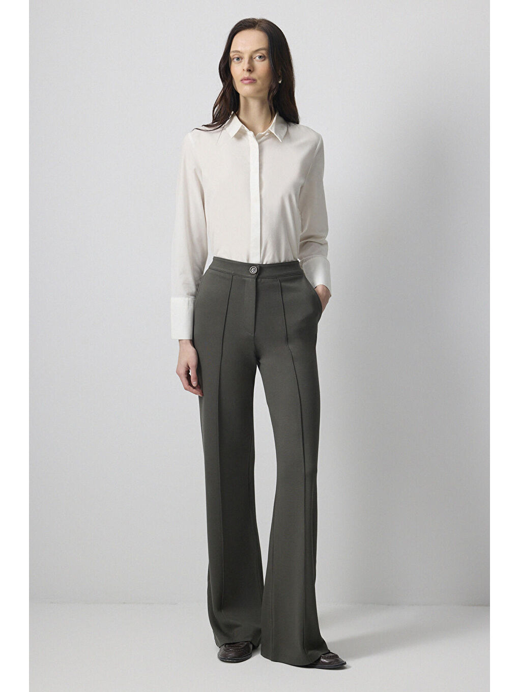 Yeşil Dökümlü Çelik Pantolon