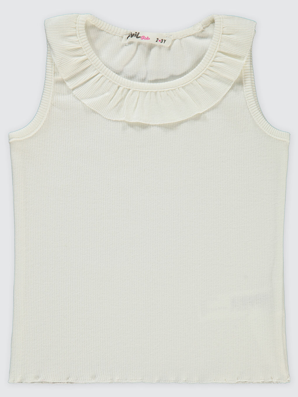 Girls Kız Çocuk Tişört 2-5 Yaş Ekru-1