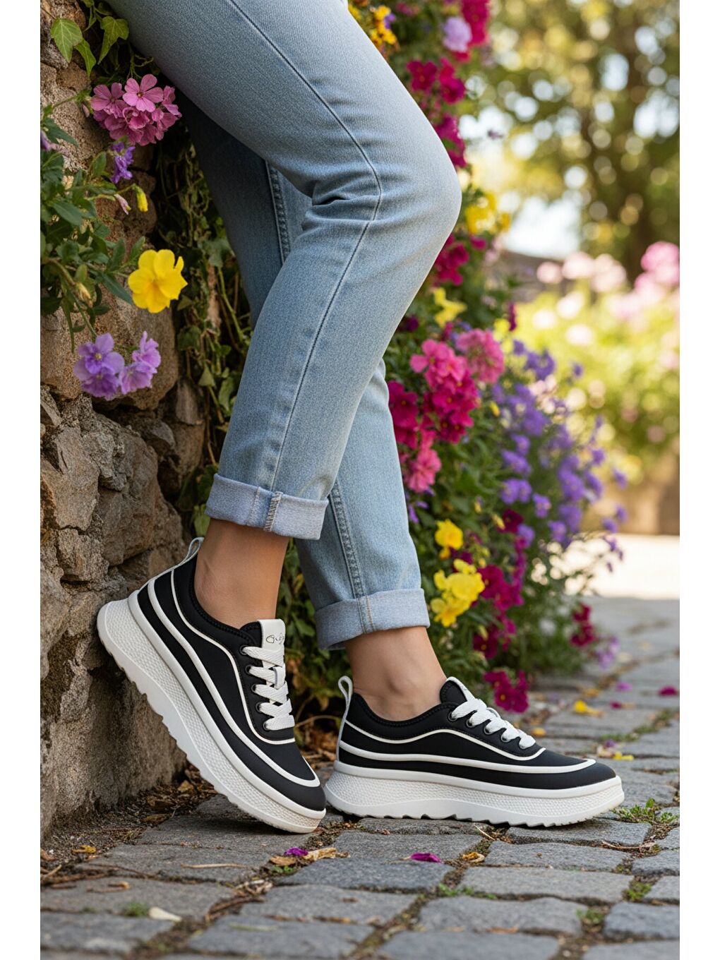 Siyah Bağcıklı Hafif Casual Ayakkabı 26Y373 G-2