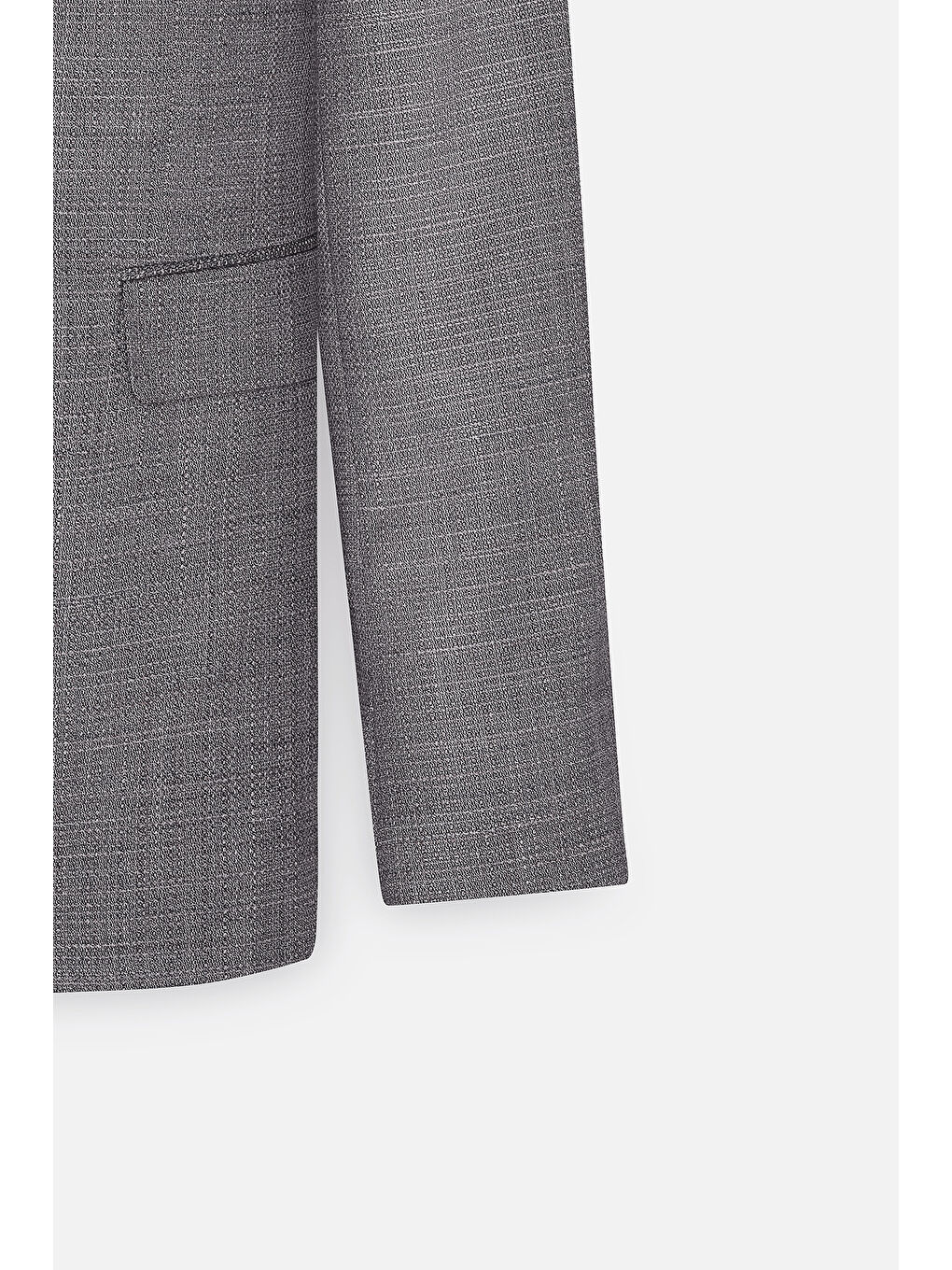 Erkek Lacivert Comfort Fit Rahat Kesim Mono Yaka Casual Blazer Ceket-7