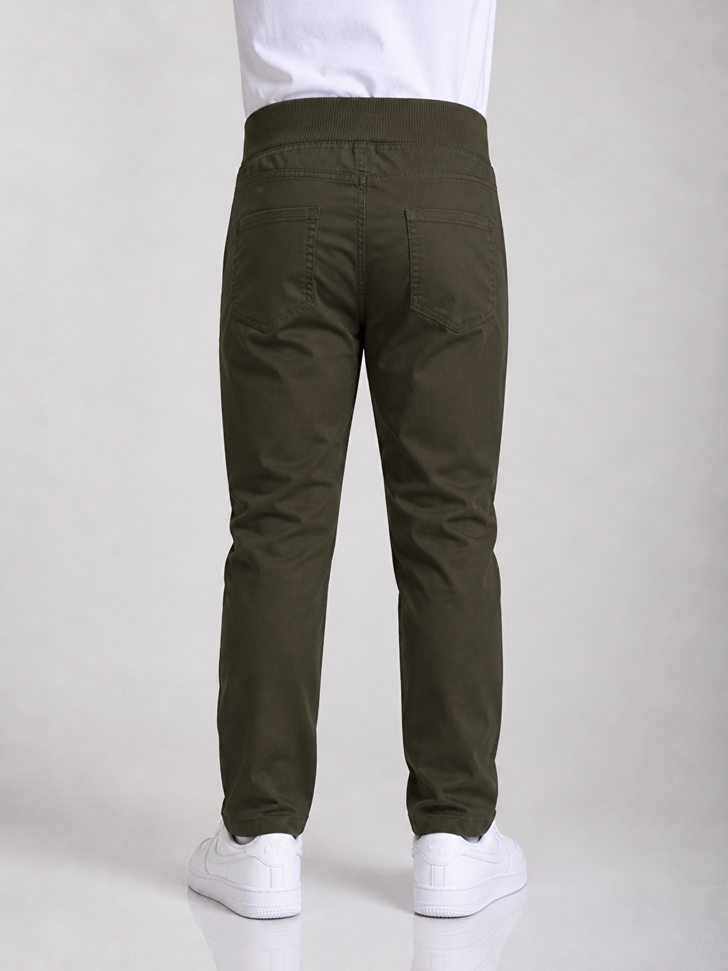 Haki Kız Çocuk Okul Pantolonu Unisex-4