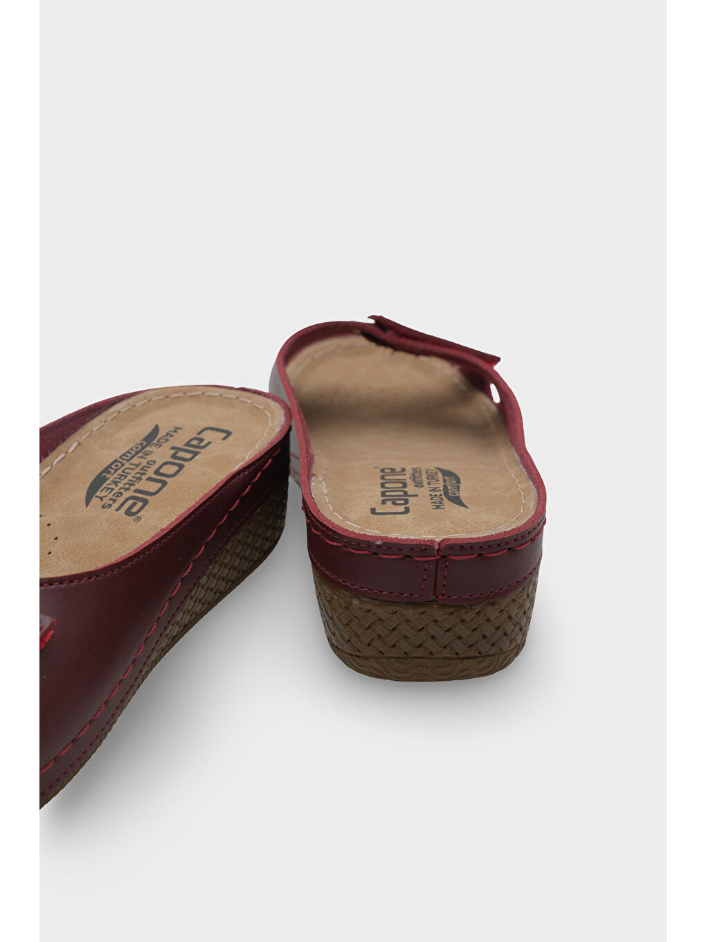 Bordo Karen Z0777 Kadın Konfor Anatomic Terlik-3