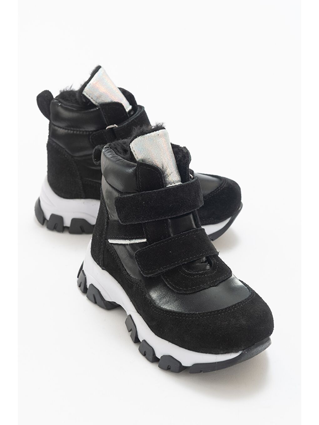 Kız Çocuk Siyah Hakiki Deri Suya Dayanıklı Anatomik Günlük Bot-3