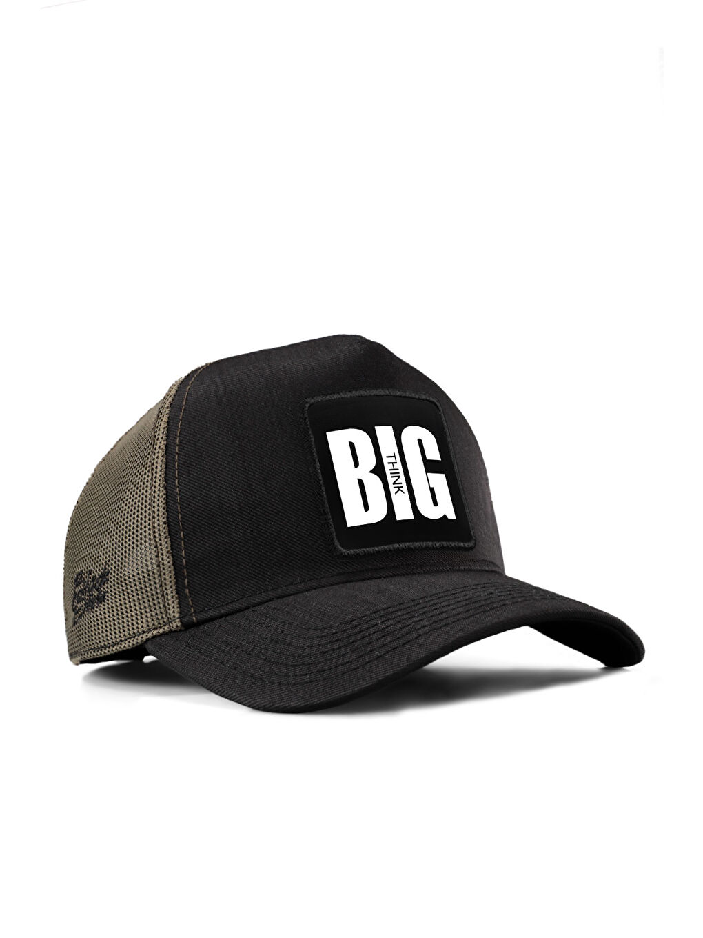 Big Think Cordura Siyah-Haki Trucker Şapka