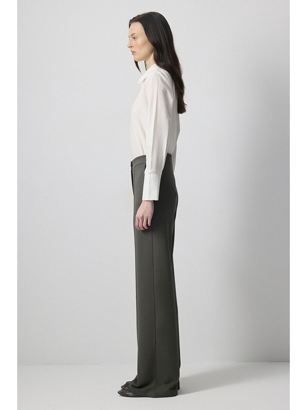 Yeşil Dökümlü Çelik Pantolon-2