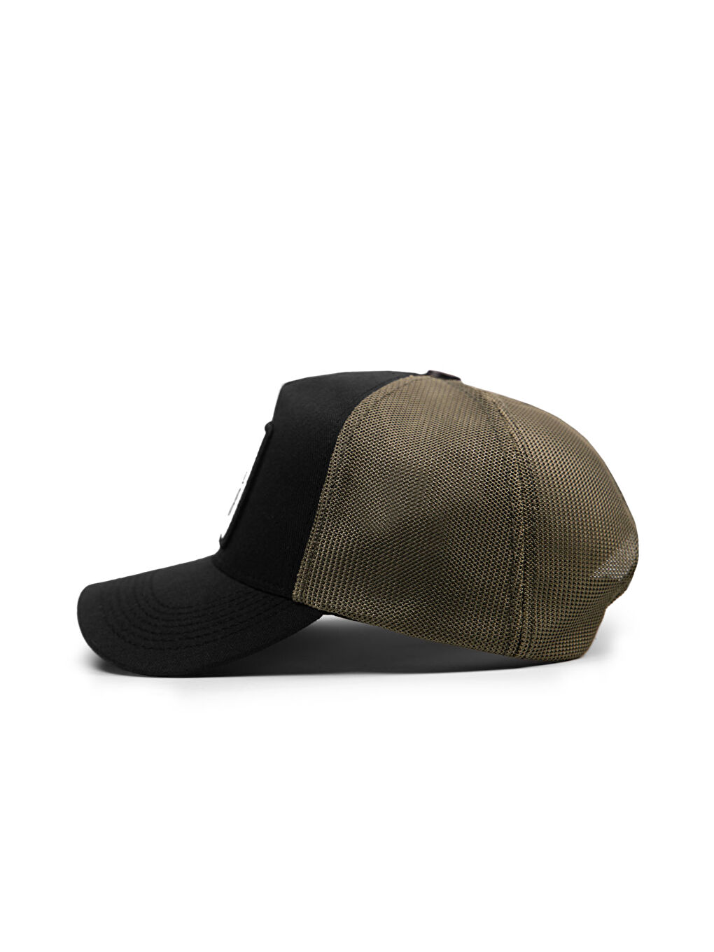 Kartal Logolu Cordura Siyah-Haki Trucker Şapka-2