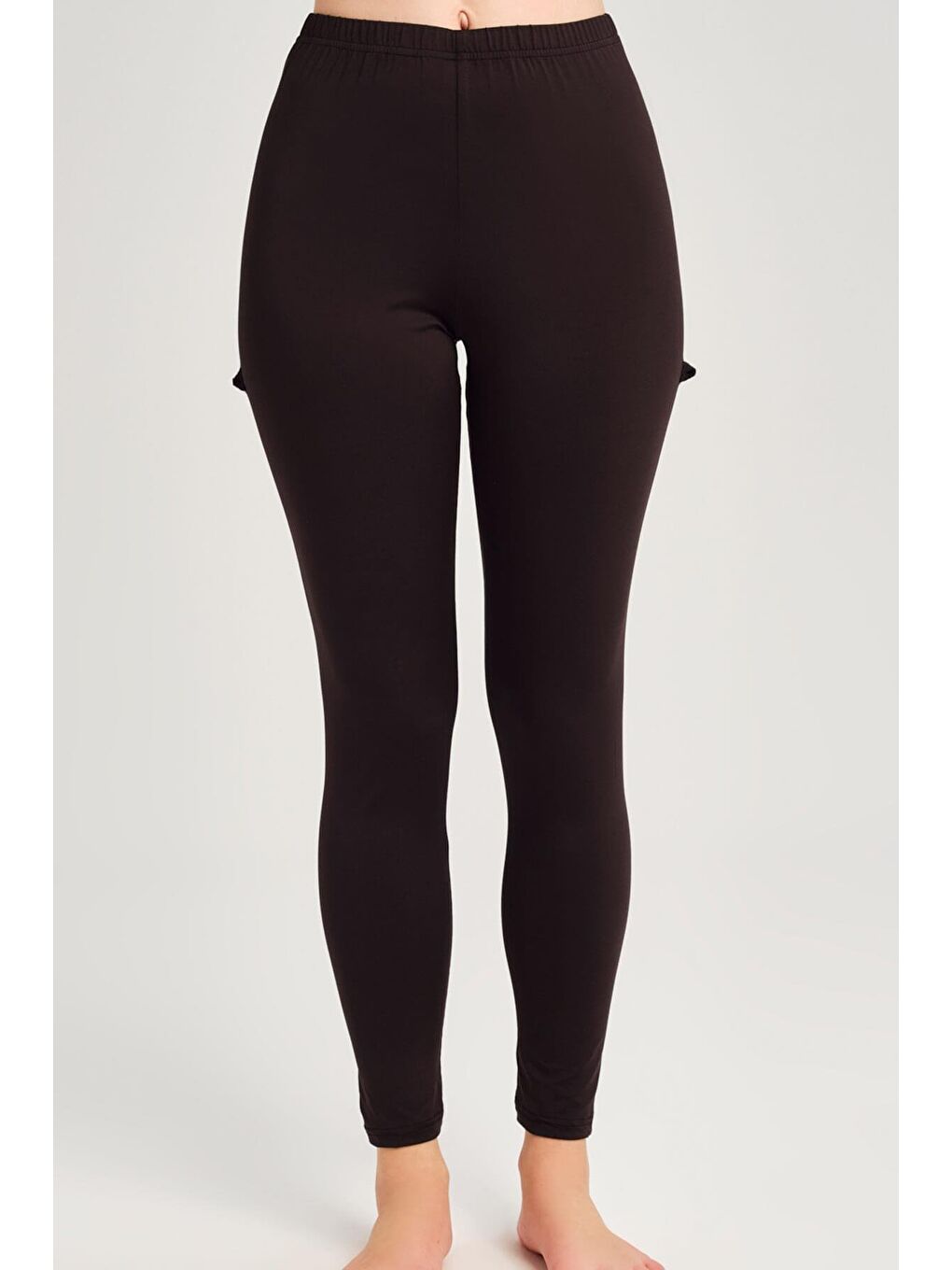 Siyah Uzun Dar Paça Yüzücü Taytı 2186-1