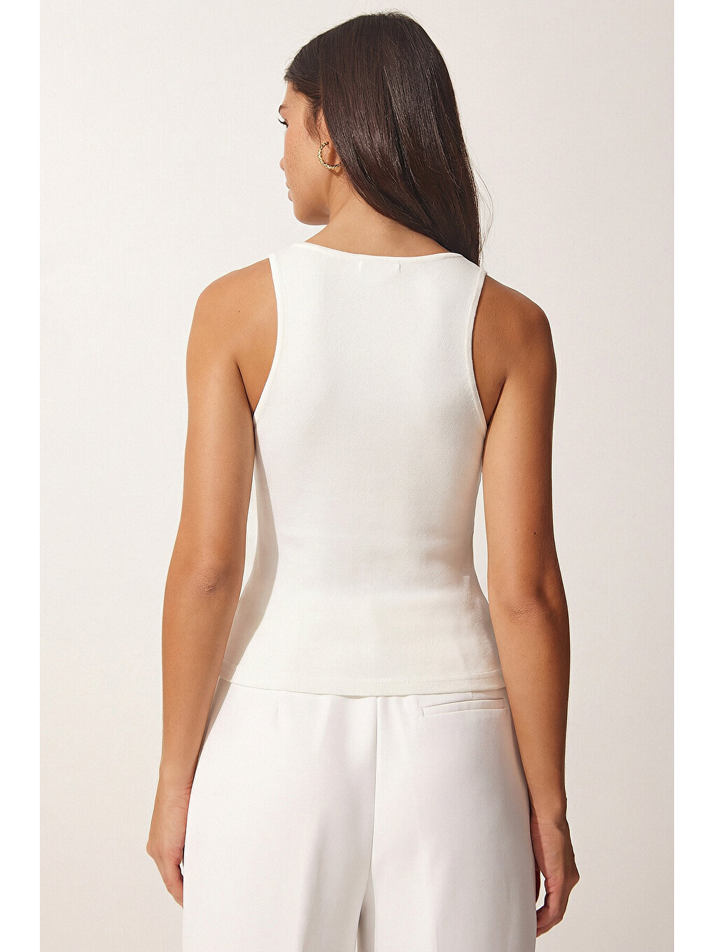 Siyah 2’li Paket Basic Crop Viskon Bluz SİYAH EKRU LRN0012-4