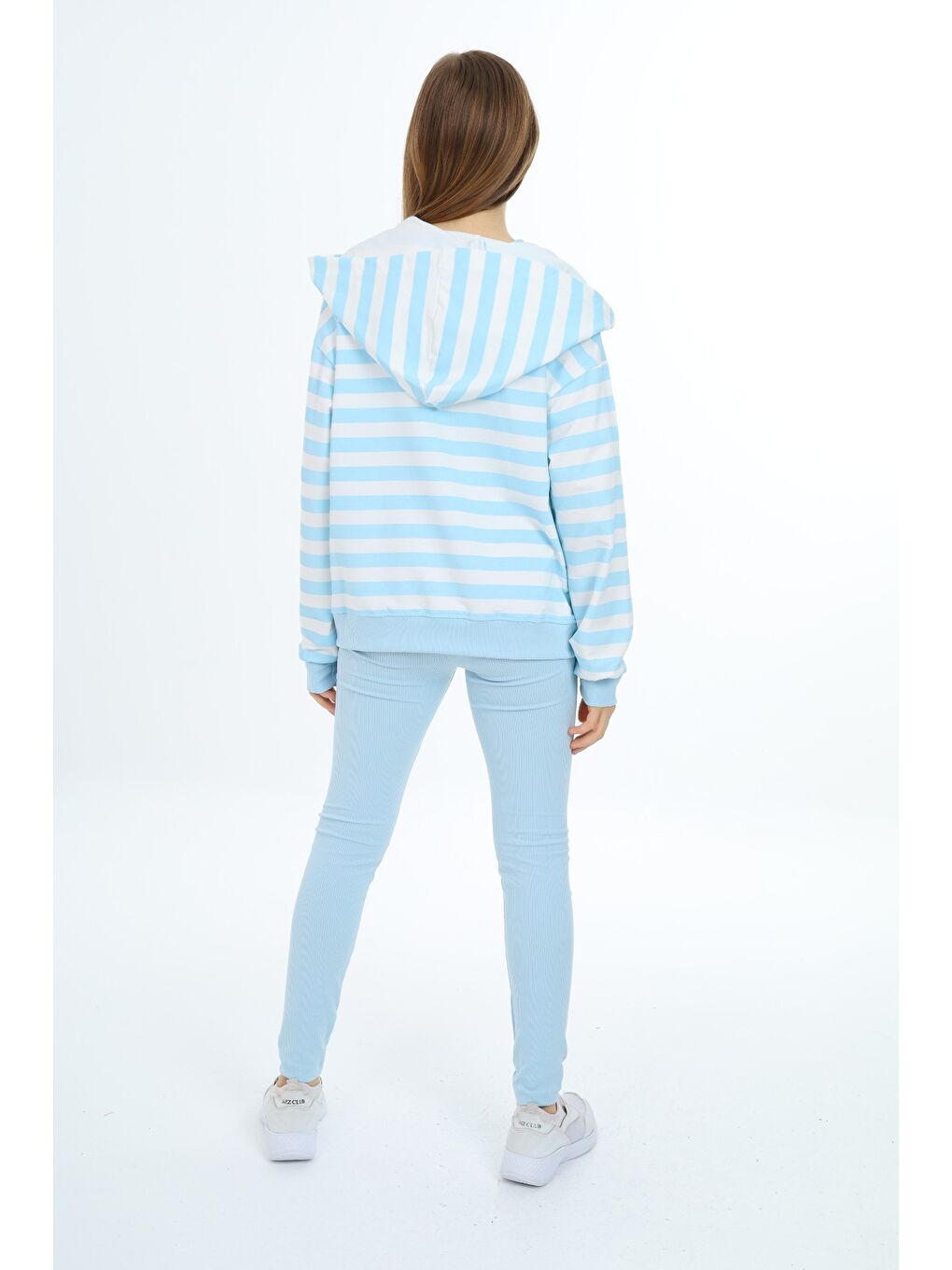 Lila Kız Çocuk Üçlü Taytlı Takım-6