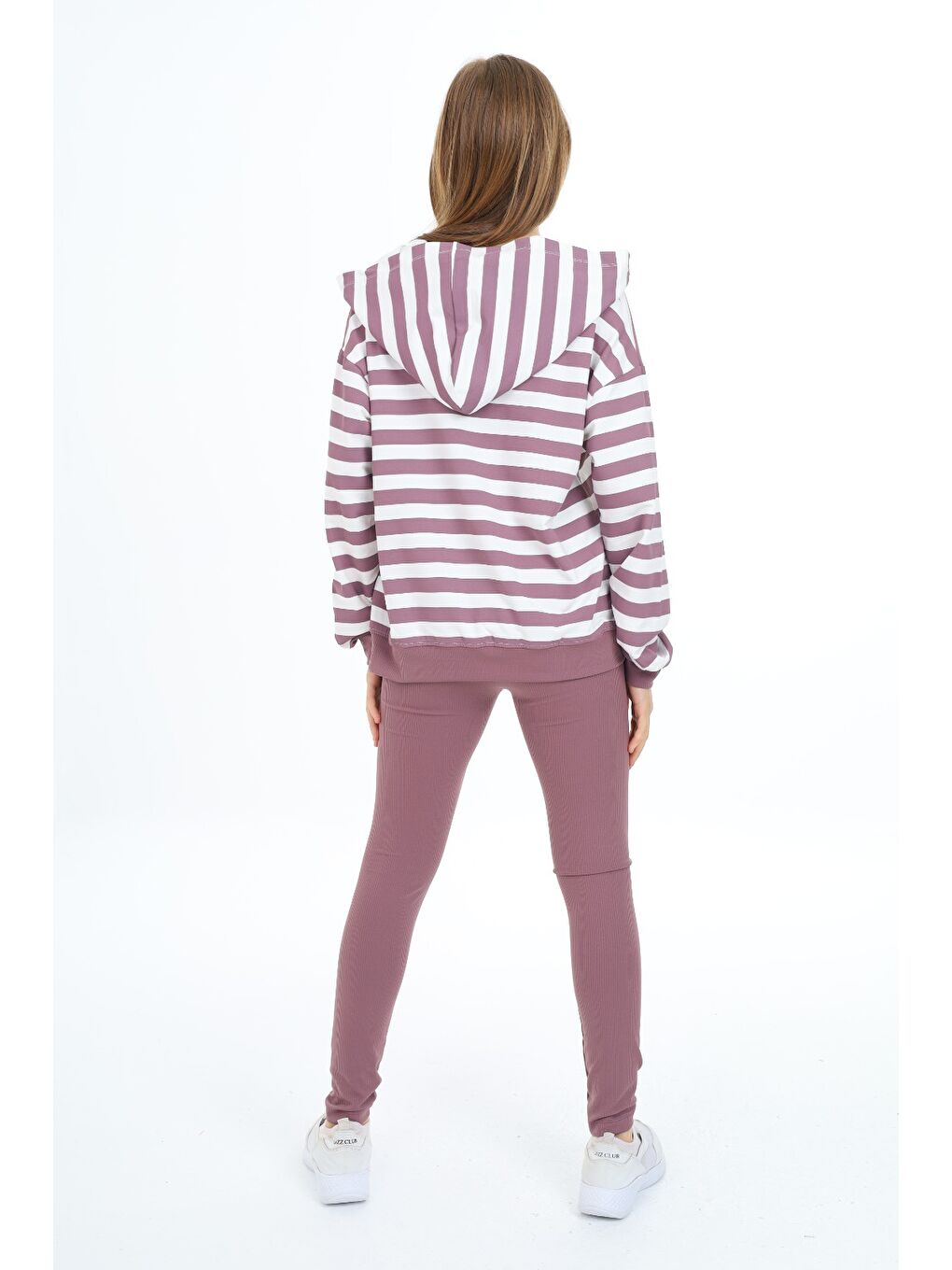 Mürdüm Kız Çocuk Üçlü Taytlı Takım-4