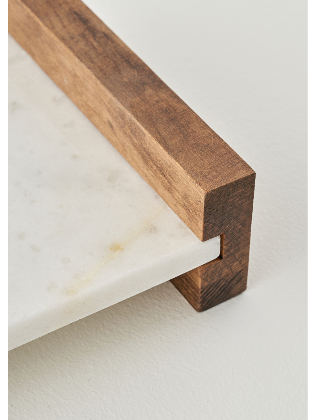 Bej Olmo Mermer Dekoratif Tepsi Naturel (15x30 Cm)-3