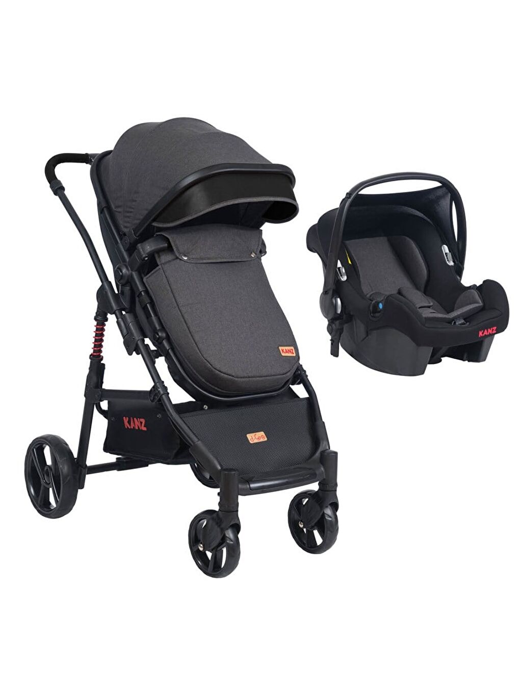 D-Go Travel Sistem Bebek Arabası Siyah