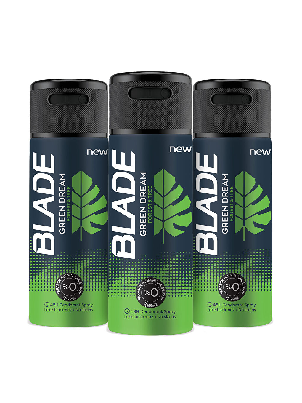 Blade Beyaz Green Dream Deodorant 3x150ml