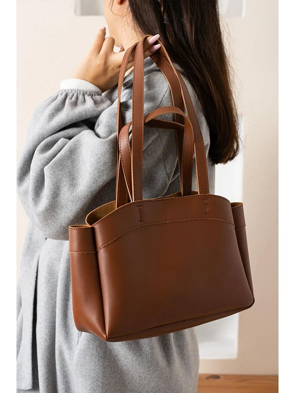 Kahverengi Teyora Kadın Omuz Çantası BP-4841O