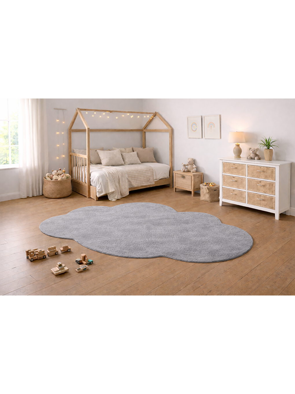 Halı 80X150 Bulut Açık Gri ACIKGRI-2