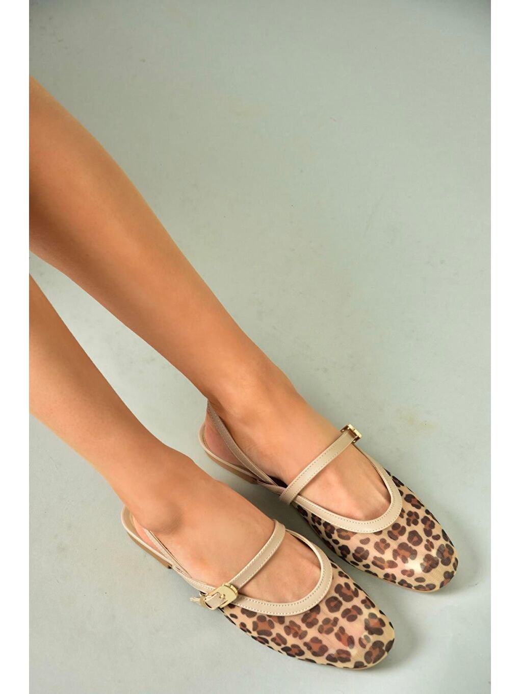 Bej U8200672 Ten Kadın Sandalet-4