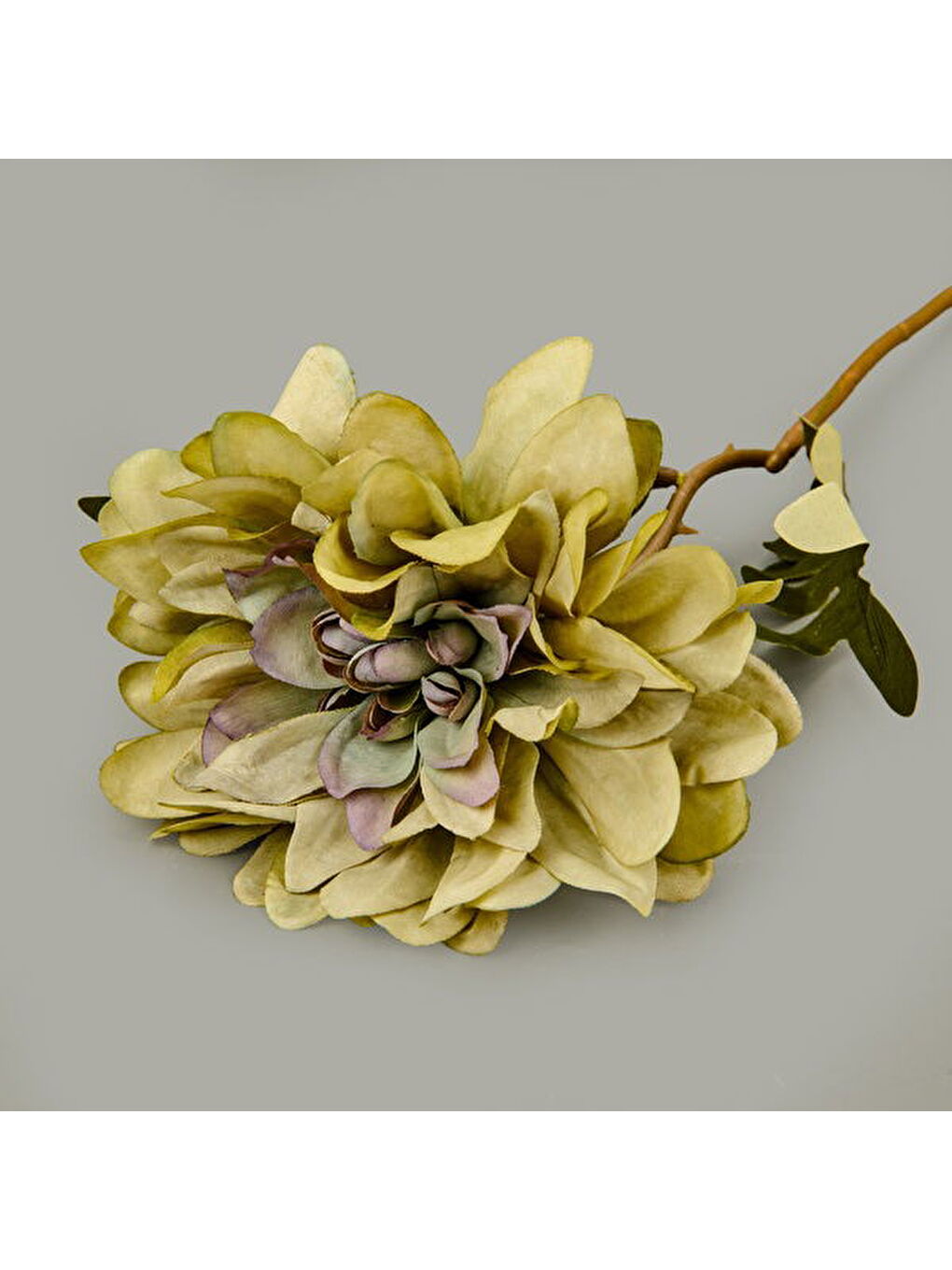 Deco Yıldız Dal Çiçek - Yeşil - 38 cm-1