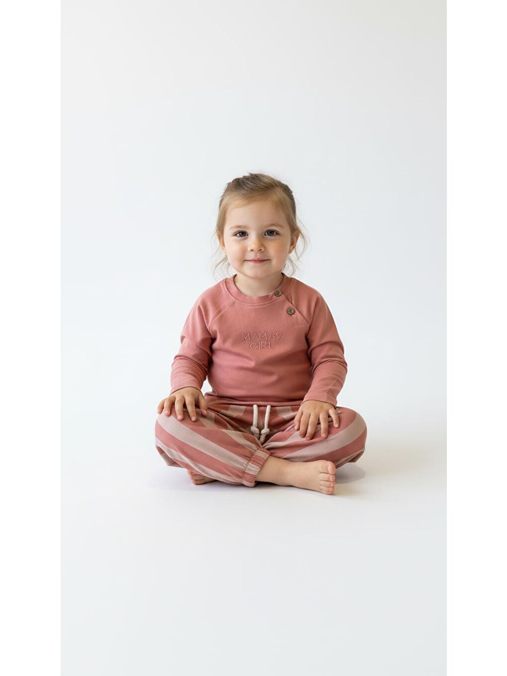 Pembe Çizgili Mummy&Dadys Girl 2 Li Takım-2