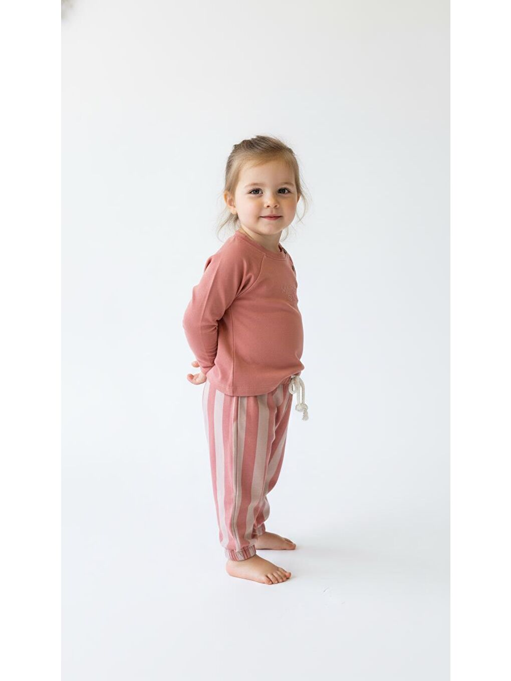 Pembe Çizgili Mummy&Dadys Girl 2 Li Takım-4