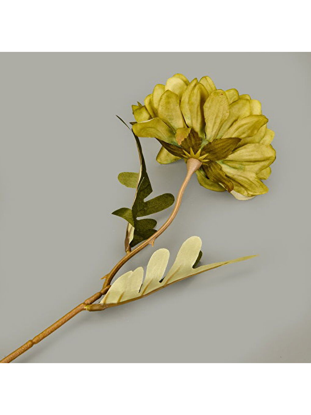 Deco Yıldız Dal Çiçek - Yeşil - 38 cm-2