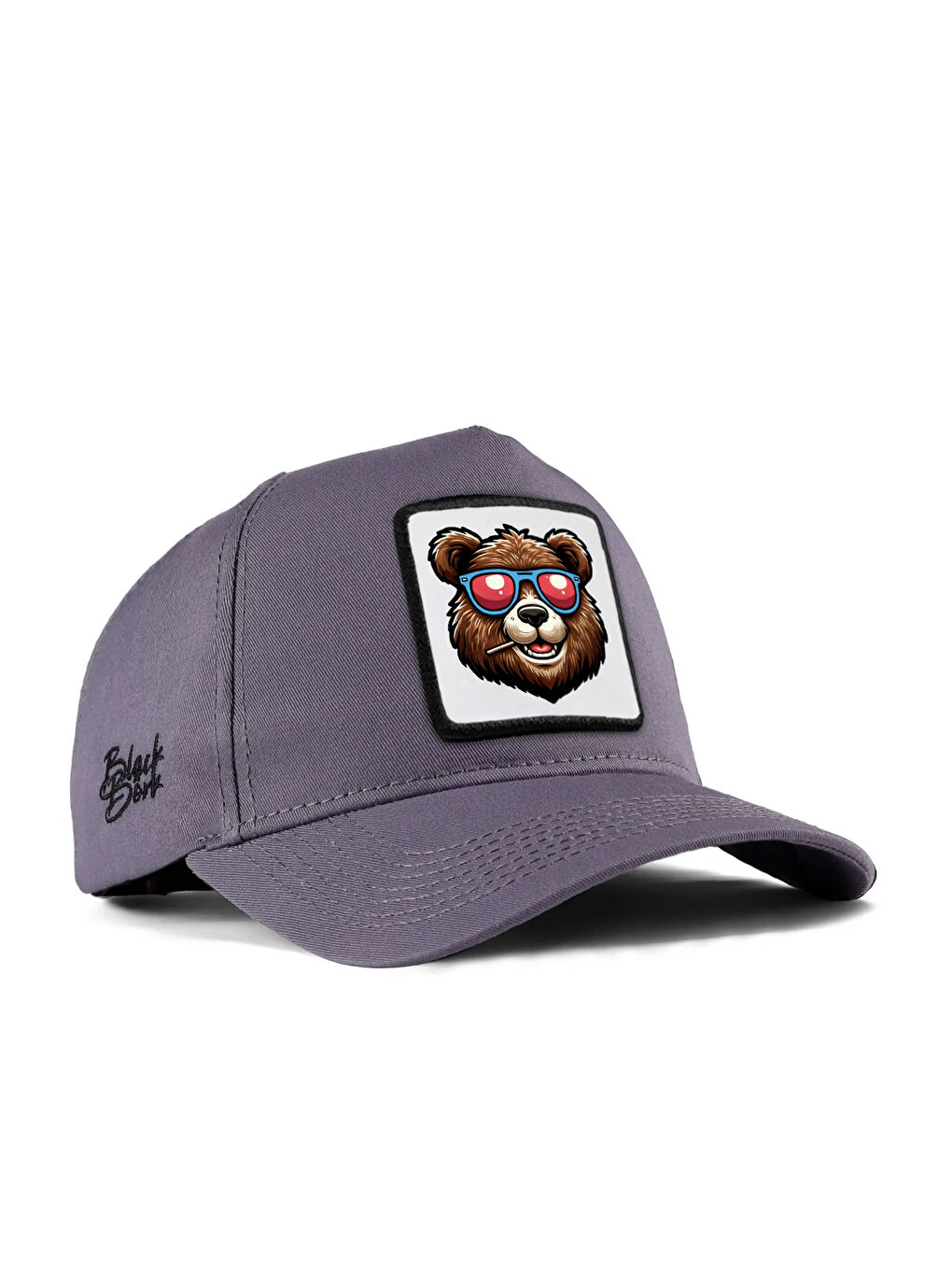 Ayı Logolu Gri Beyzbol Şapka