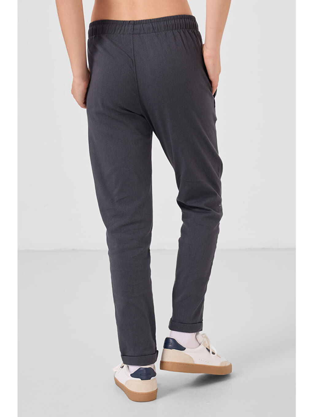 Gri Standart Fit Dokuma Hafif Esnek Chino Erkek Çocuk Pantolon - 11272-4