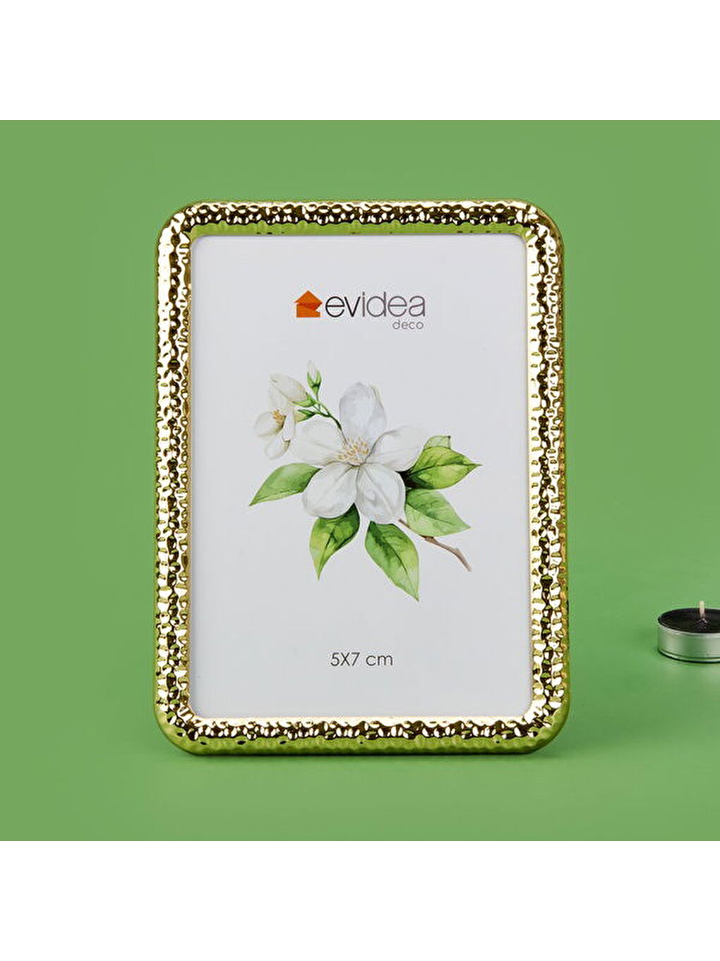 Sarı Deco Siena Metal Fotoğraf Çerçevesi - Gold - 13x18 cm-1