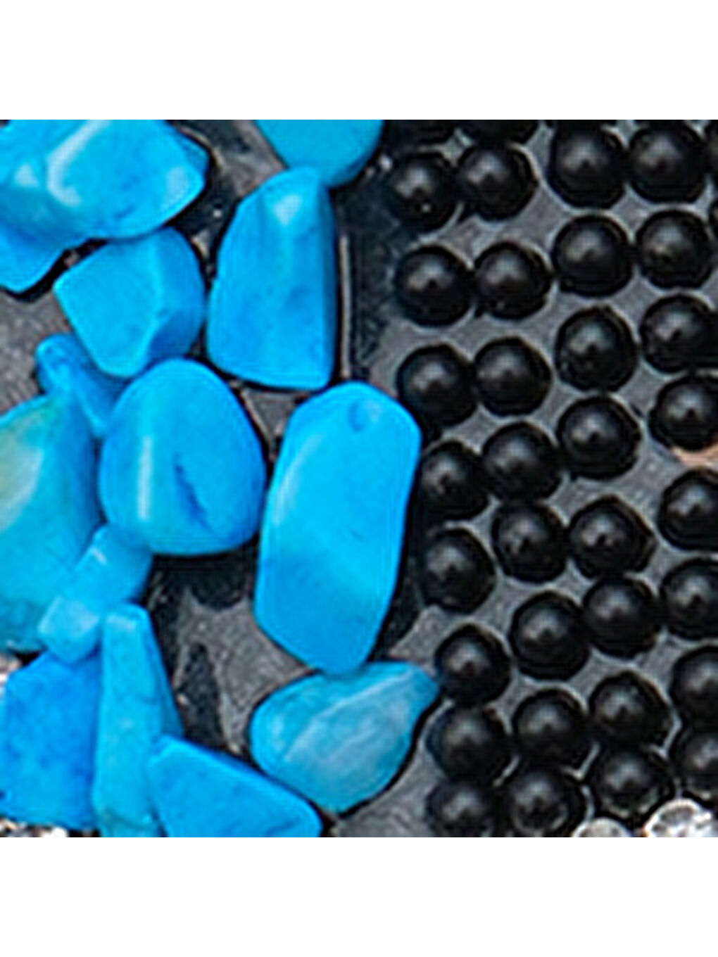 Siyah Alyson Taşlı Tokalı Düz Topuk Kadın Terlik-6