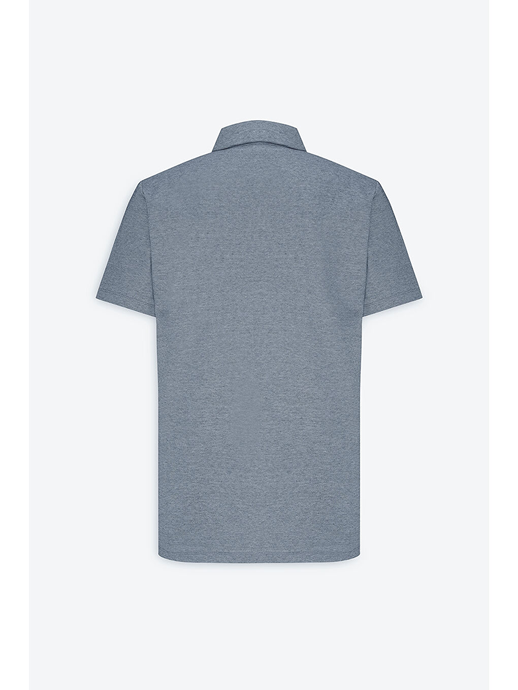 Erkek Lacivert Slim Fit Dar Kesim Pamuklu Polo Yaka Tişört-8