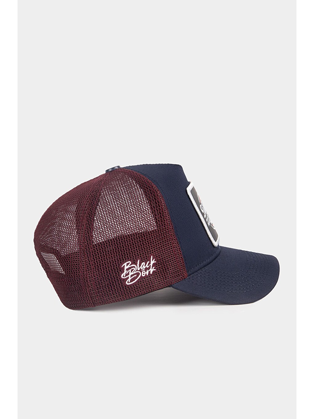 Different Wrong Logolu Lacivert-Bordo Trucker Şapka-1