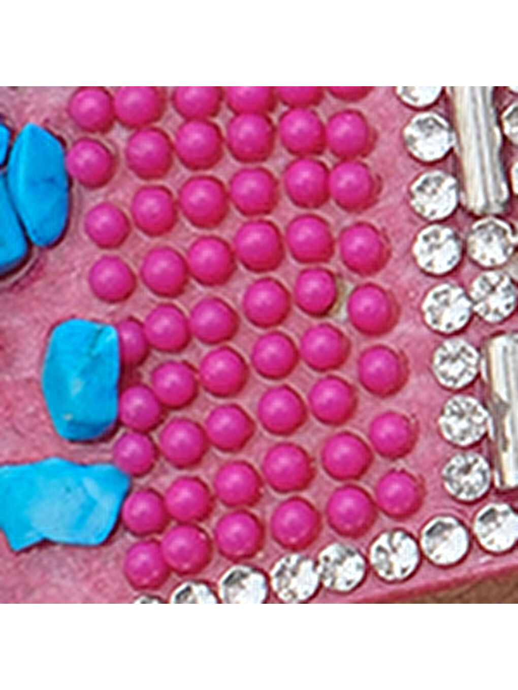 Fuşya Alyson Taşlı Tokalı Düz Topuk Kadın Terlik-6