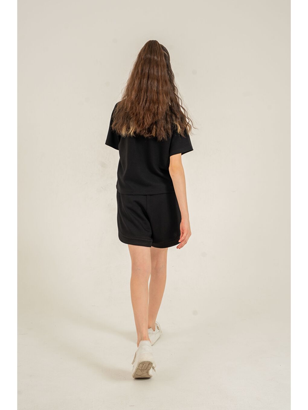 Siyah Glow Girls Club Nakışlı Yumaşak Dokulu-Comfort Kumaş Kız Çocuk Alt Üst Eşofman Takımı-8