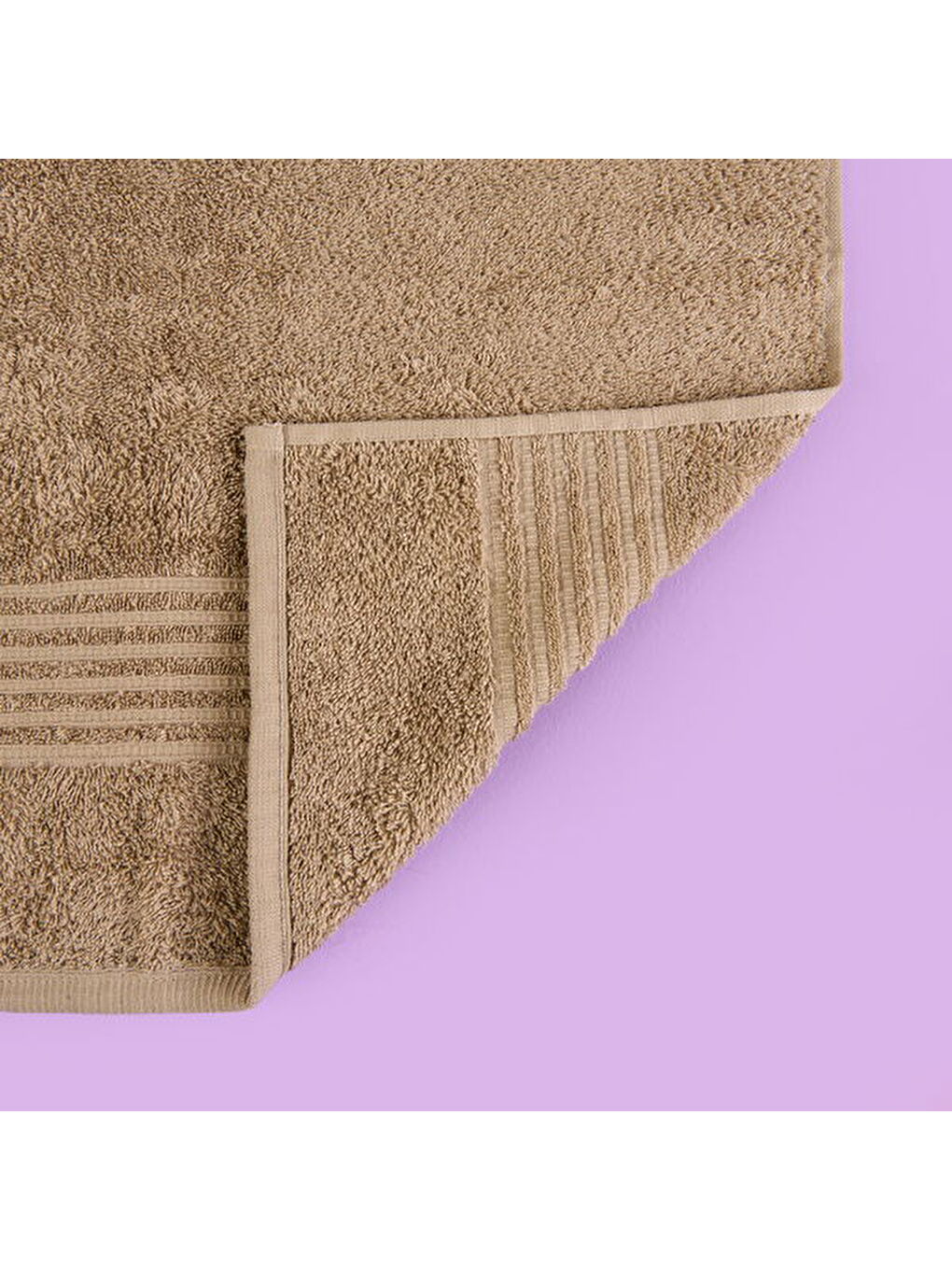 Soft Samantha Yüz Havlusu - Bej - 50x100 cm-3