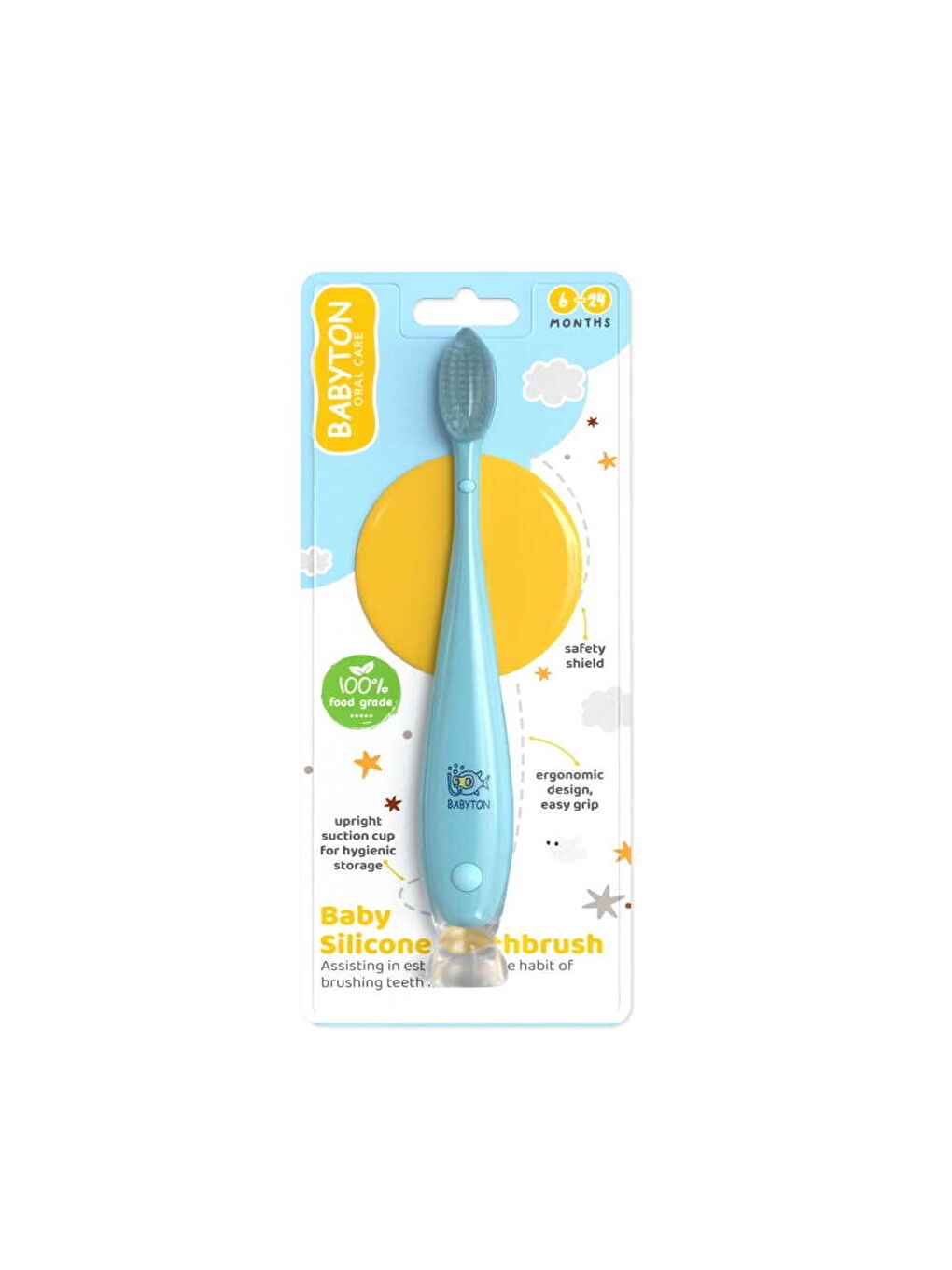 Babyton Oral Care Silikon Diş Fırçası 6-24 Ay