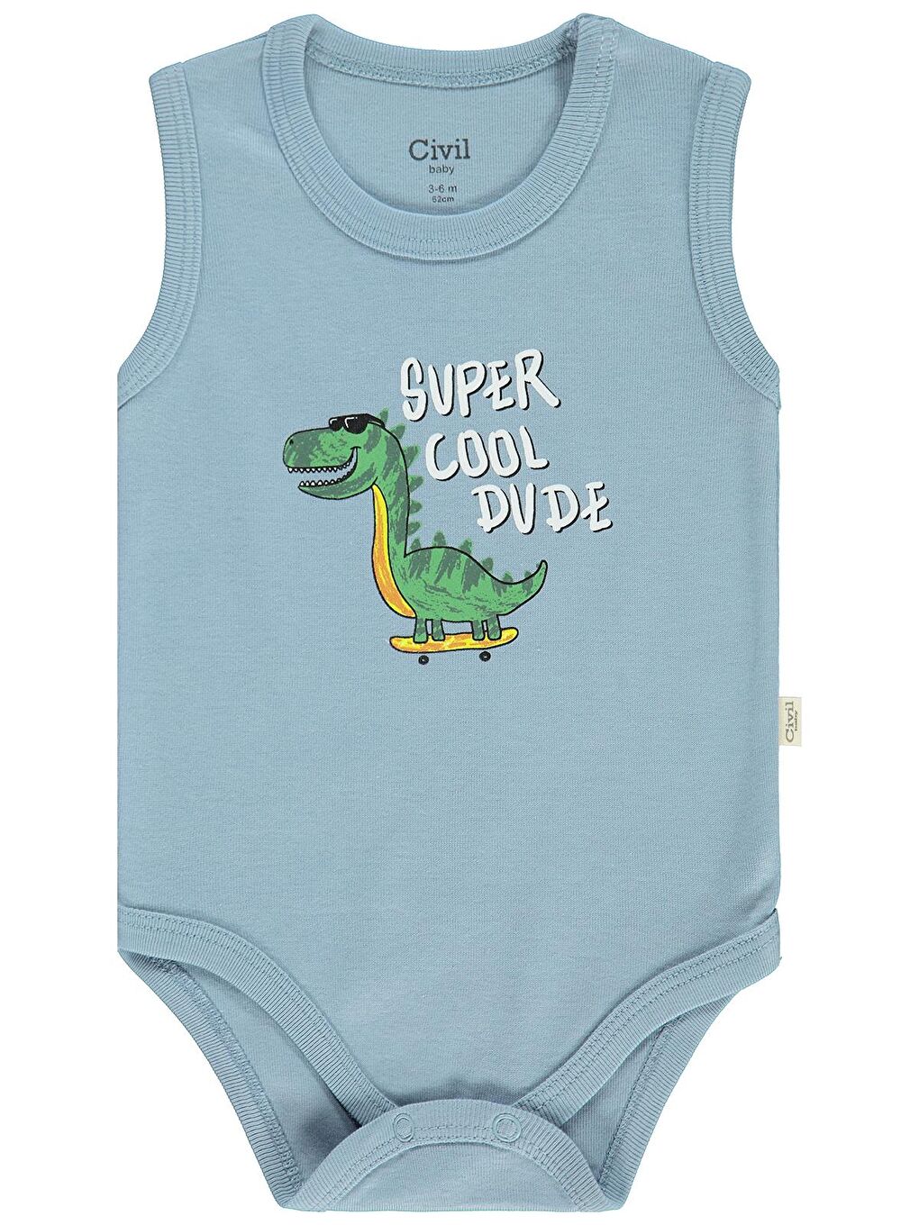 Baby Dinozor Empirmeli 5 Li 0-36 Ay Çıtçıtlı Badi - Yeşil 3-4 Yaş-6