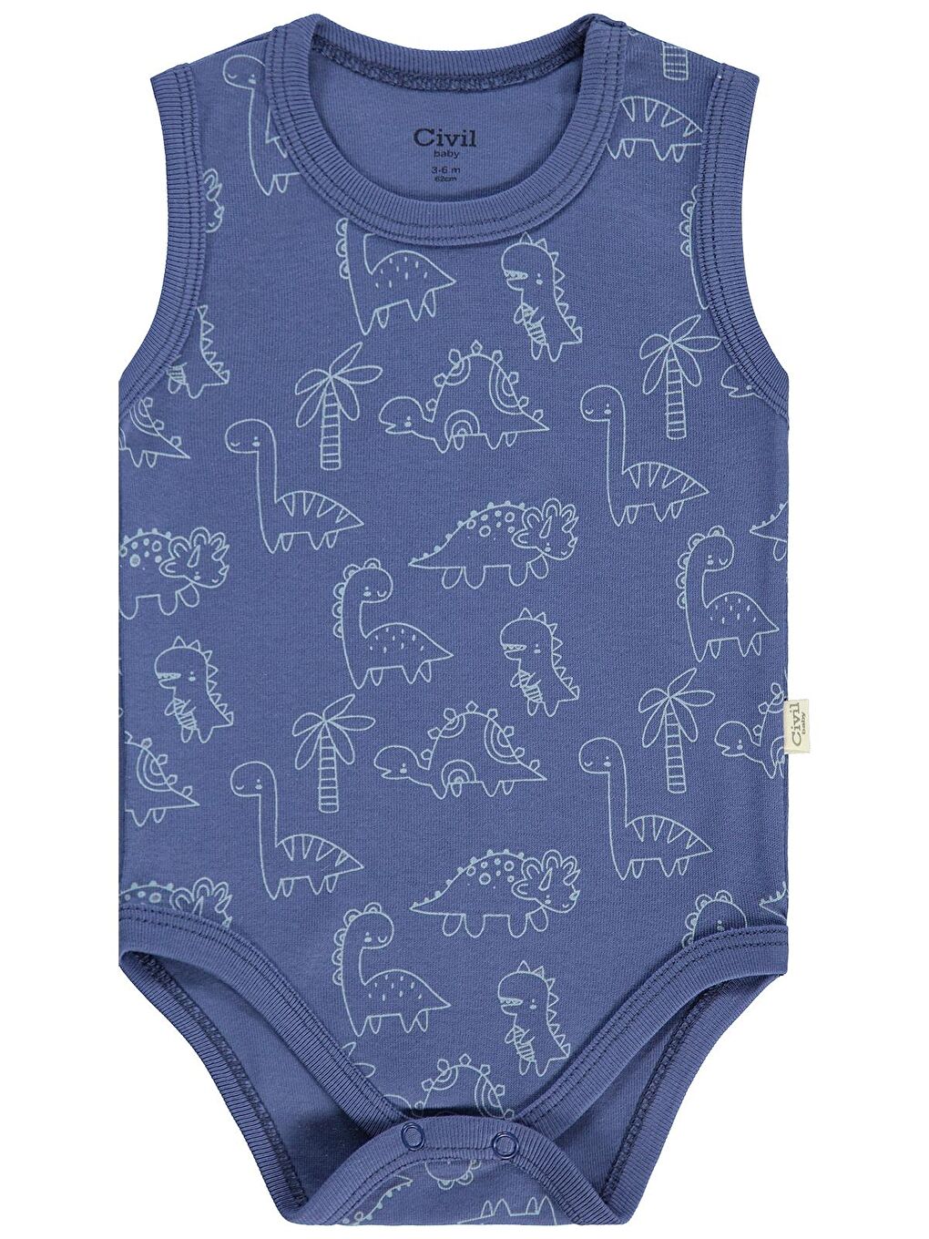 Baby Dinozor Empirmeli 5 Li 0-36 Ay Çıtçıtlı Badi - Yeşil 3-4 Yaş-7