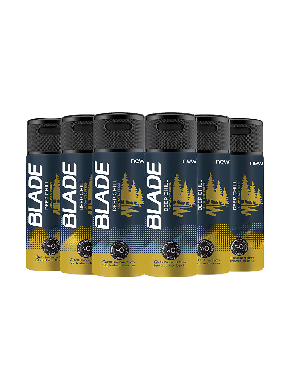 Blade Deep Chill Deodorant 6x150ml