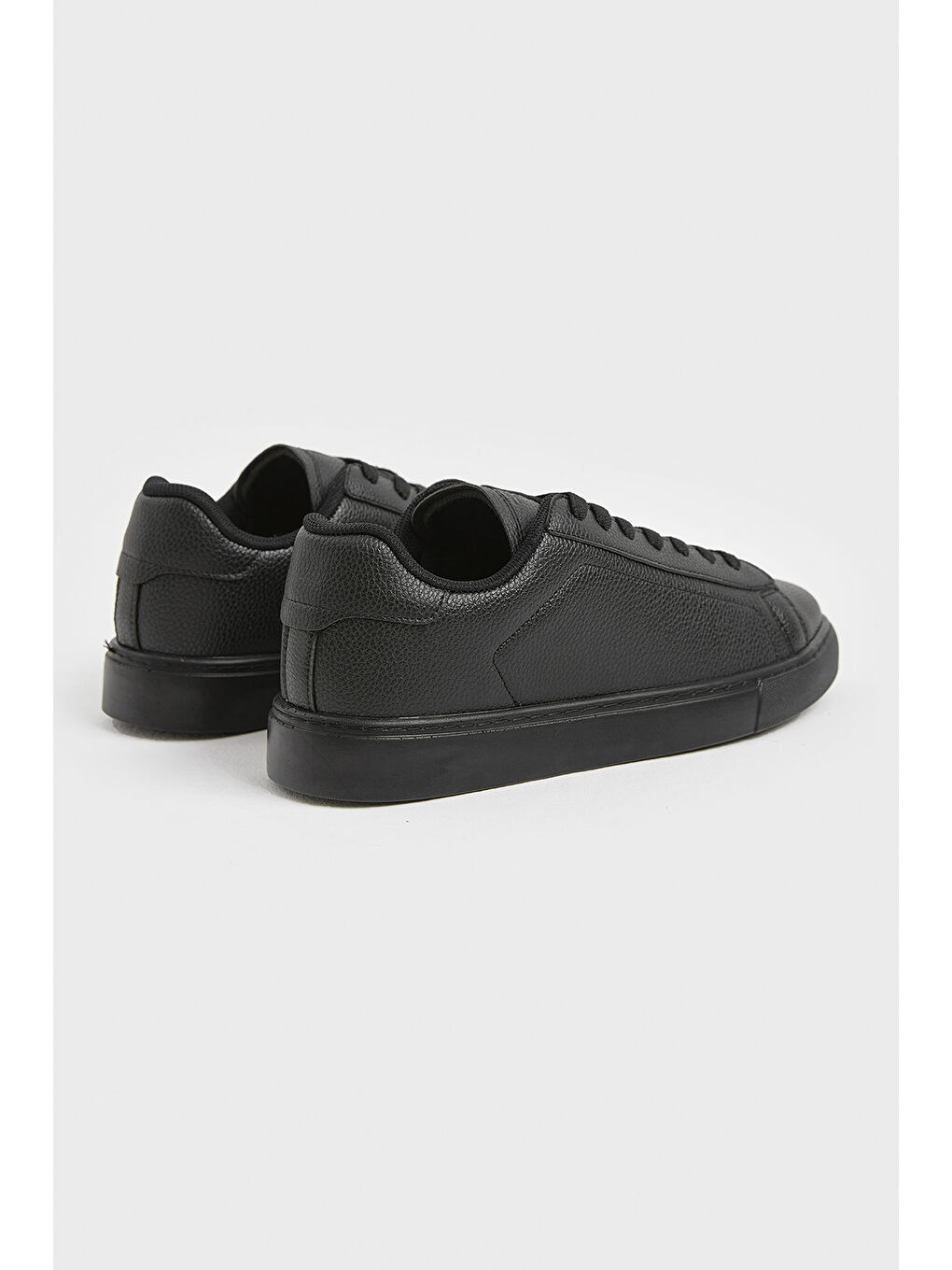 Erkek Siyah Poli Taban Bağcıklı Günlük Spor Ayakkabı-3